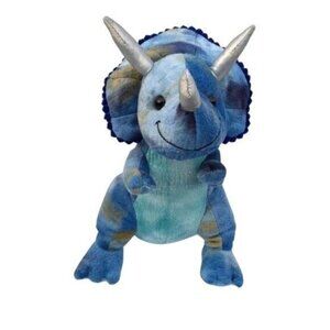 Triceratops Blue Dinosaur Plush
